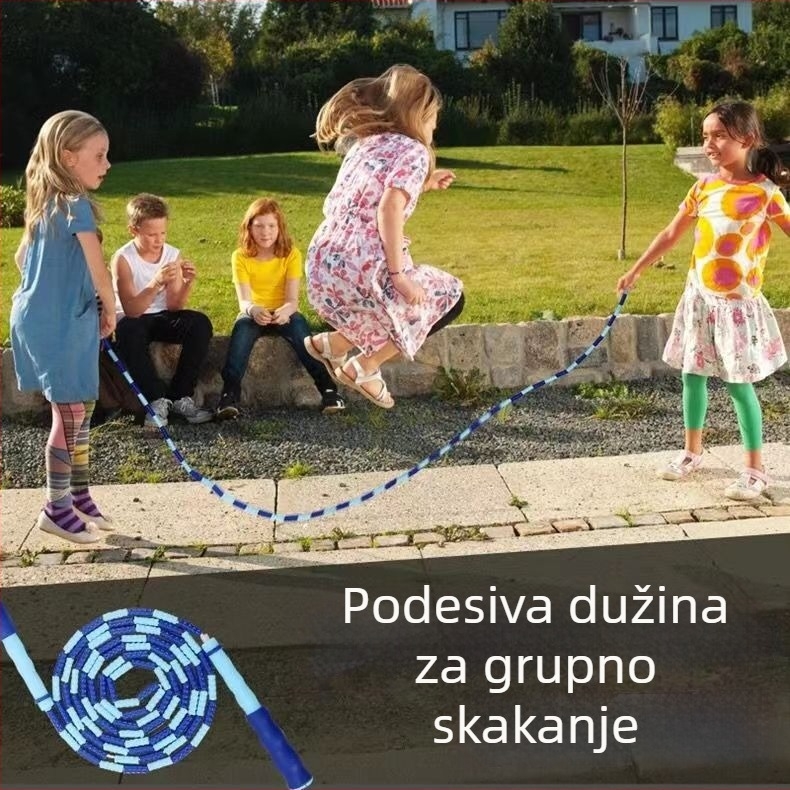 Hurricane PVC dugački konopac za grupno skakanje s bambusom