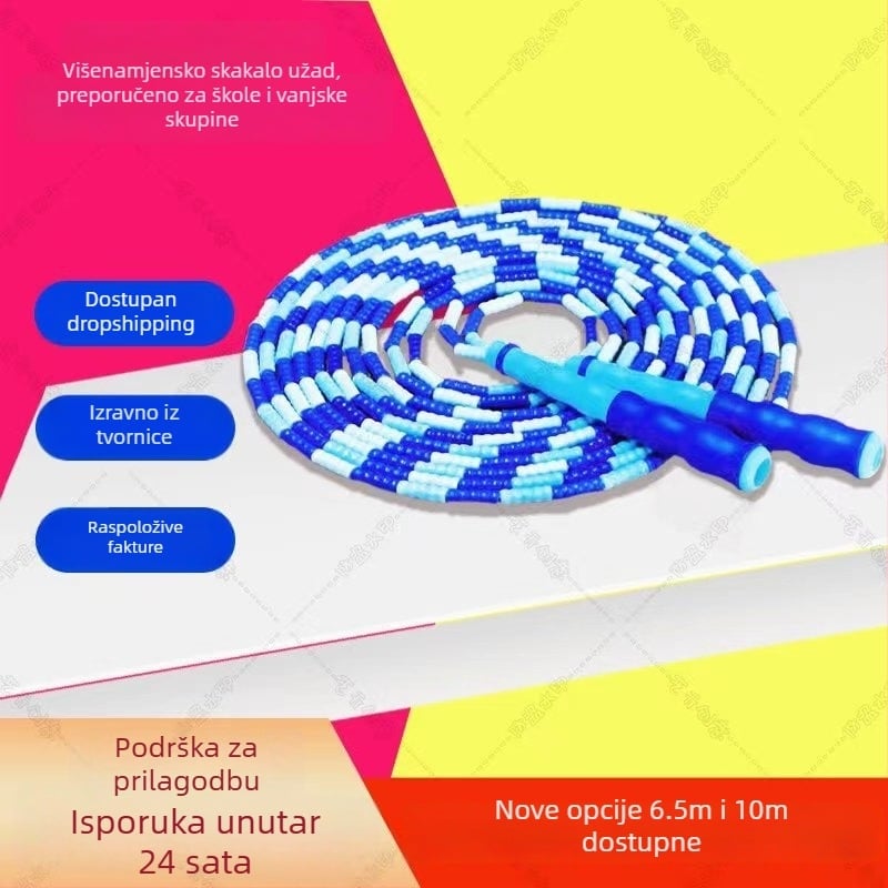 Hurricane PVC dugački konopac za grupno skakanje s bambusom