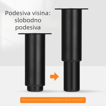 Nerđajući čelični noga namještaja za kauč i TV komodu, model 2548, moderan stil, elektroplatiranje