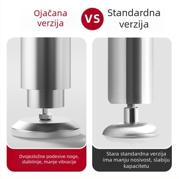 304 nerđajući čelik, debeli podesivi nožni namještaja — podložak za povećanje visine za kuhinjske ormariće, sofe, TV ormariće, kupaonske ormariće i stolove za kavu