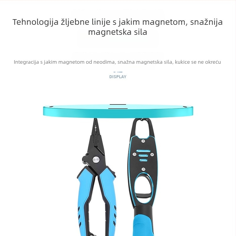 Kutija za mamce za ribolov s jakom magnetskom pločom, vertikalnim držačem za kukice, ABS plast; brend Drooping string; licencirane privatne marke dostupne