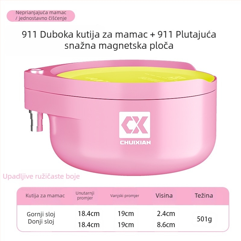 Kutija za mamce za ribolov s jakom magnetskom pločom, vertikalnim držačem za kukice, ABS plast; brend Drooping string; licencirane privatne marke dostupne