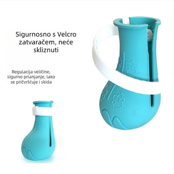 Gumene cipele za mačke, protuklizne, crtani stil, jednofarbni uzorak