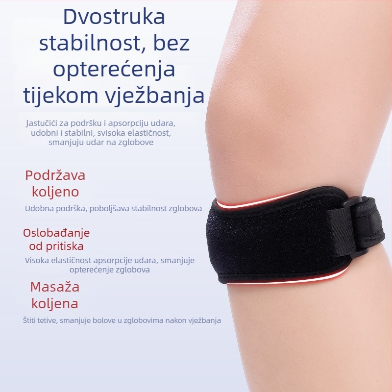 Zaštita koljena za planinarenje i biciklizam – lagana, prozračna zaštita koljena; Materijal: poliester vlakna; Zaštićeni dio: koljeno; Primijenjeni sportovi: planinarenje; Težina: manje od 100 g