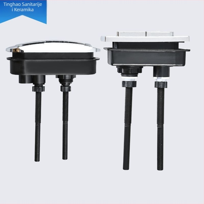 Gumb za spremnik toaleta, dvostruki pritisak za univerzalno ispiranje, elektroplatirani završni sloj, OEM, za montažu