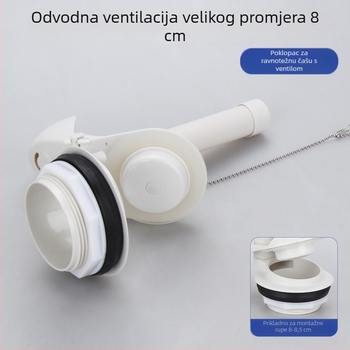 WC splašni ventil - bakar i ABS; injekcijsko prešanje + obrada; ručna uporaba; univerzalni dodatak za spremnik vode