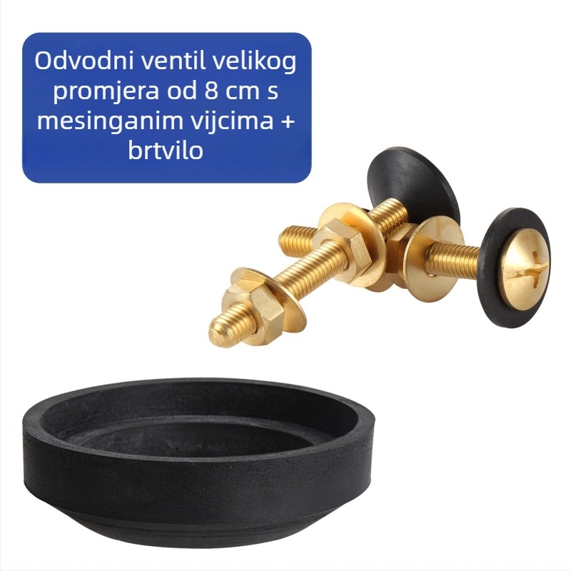 WC splašni ventil - bakar i ABS; injekcijsko prešanje + obrada; ručna uporaba; univerzalni dodatak za spremnik vode