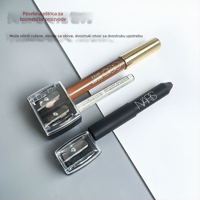 Višenamjenski alat za šminku za očnu liniju, olovku za usne i olovku za obrve, s oštricom i trimming alatom
