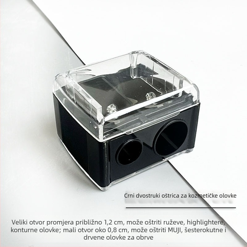 Višenamjenski alat za šminku za očnu liniju, olovku za usne i olovku za obrve, s oštricom i trimming alatom