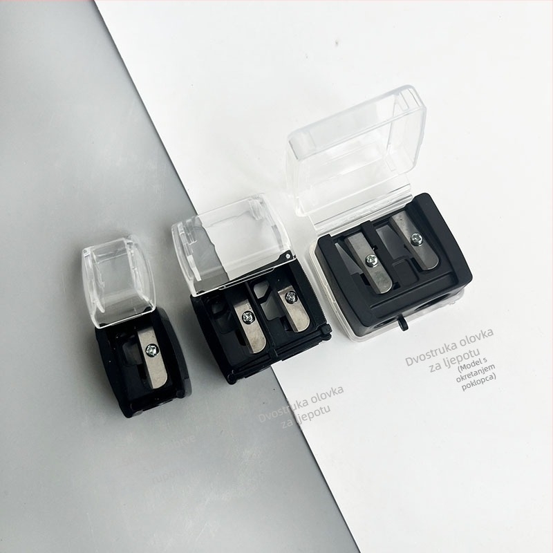 Višenamjenski alat za šminku za očnu liniju, olovku za usne i olovku za obrve, s oštricom i trimming alatom