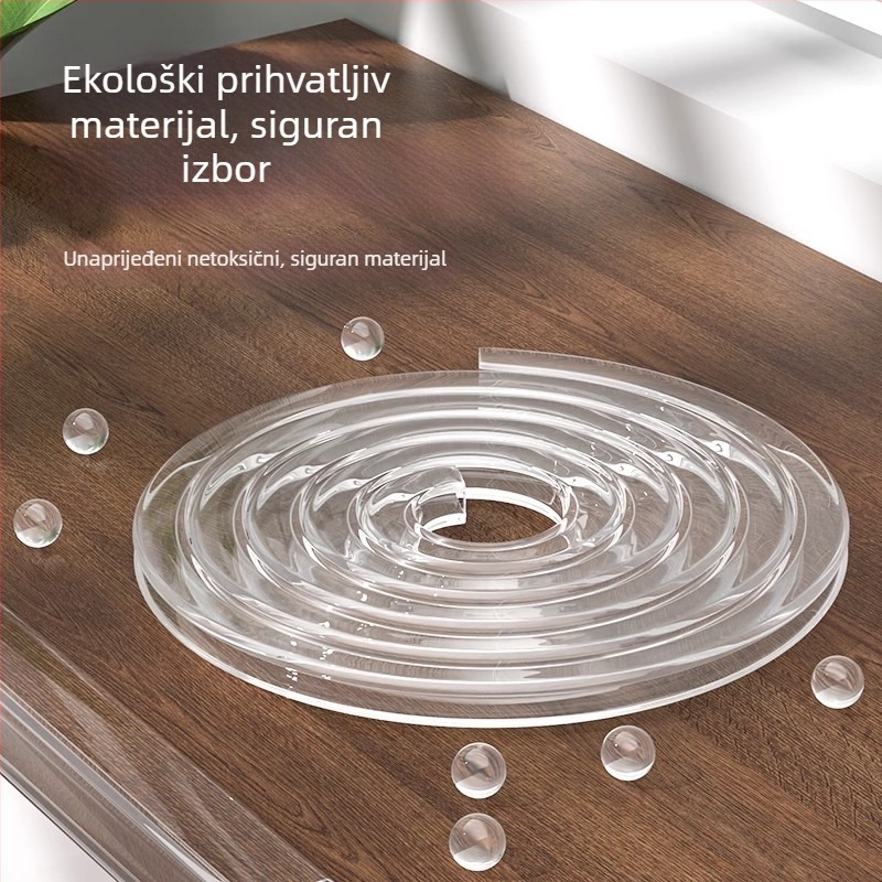 U‑oblikovani prozirni silikonski zaštitnik ruba staklenog stola za kavu – zaštita kutova