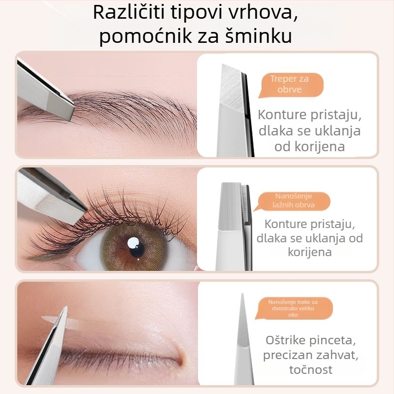 Set klipova za obrve — nehrđajući čelik, podrijetlo Yangjiang, brenda Create a Carpentry Room, privatna oznaka dostupna