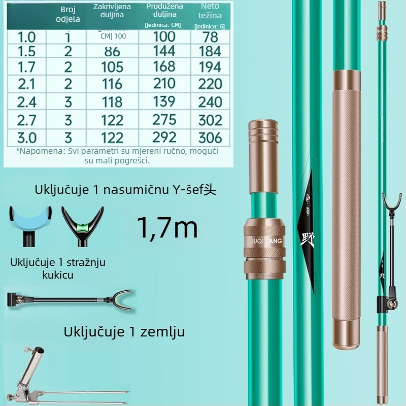 Giant Fin King Karbonski nosač štapa za ribolov s višestranom rotacijom