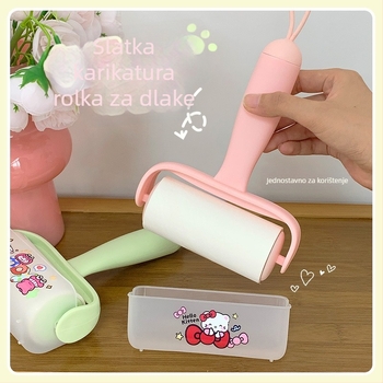 Lint roller za odjeću s zamjenjivim listićima – uklanja dlake i prašinu; materijali: PP, PET, silika gel, ljepilo topljenja; stil: crtani film; izlazak: proljeće 2025