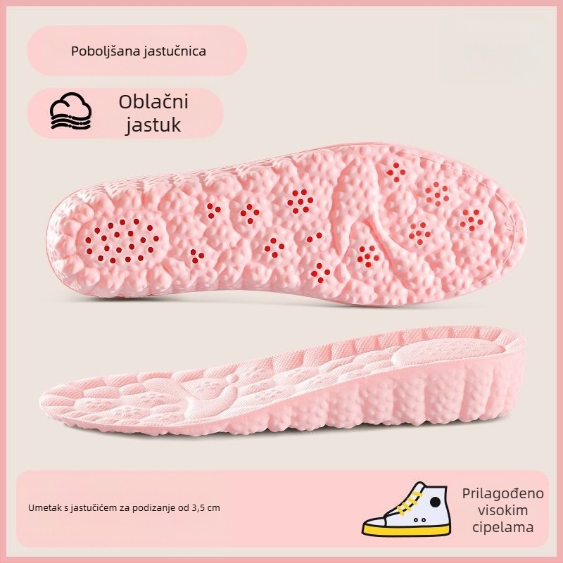 Vložke za povećanje visine za muškarce i žene, PU, puna uloška, model P Hook Full-Sole Height-Increasing, s iscrtanim uzorkom, unisex, za sportske i casual cipele