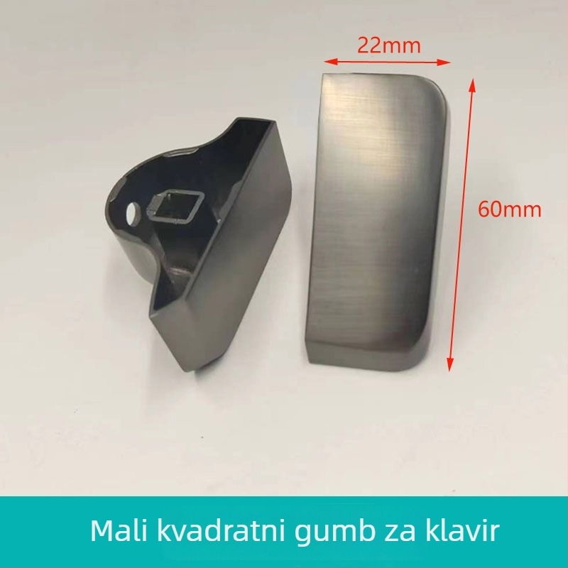 Ručka ventila — prekidač; cinkova legura s premazom; povlačenje gore-dolje; voda teče lijevo-desno; moderan minimalistički stil.