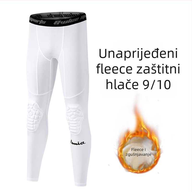 Dječje kompresijske hlače s zaštitom zapešća, s pjenastim materijalom, elastične, za taekwondo