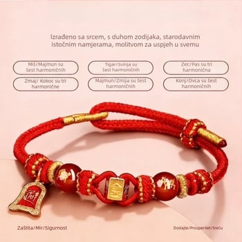 Ručni pleteni narukvica od užeta, unisex, originalni dizajn, proljeće 2026