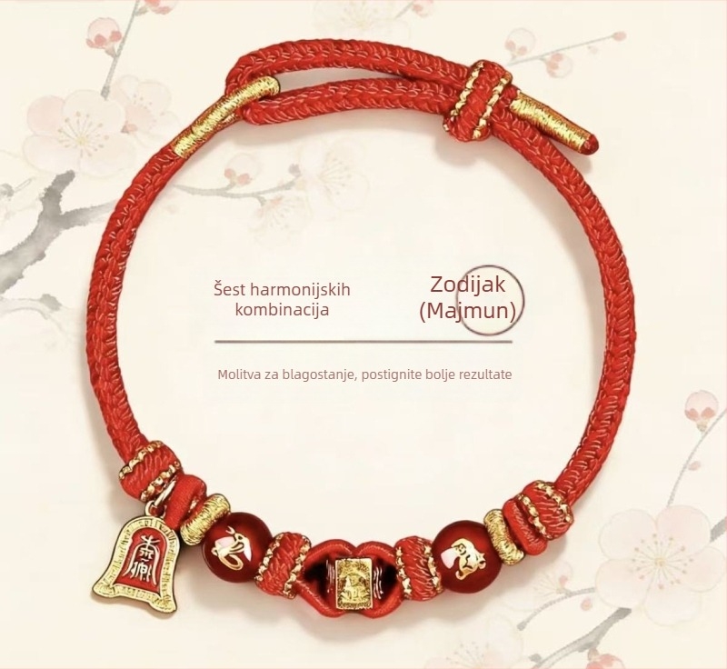 Ručni pleteni narukvica od užeta, unisex, originalni dizajn, proljeće 2026