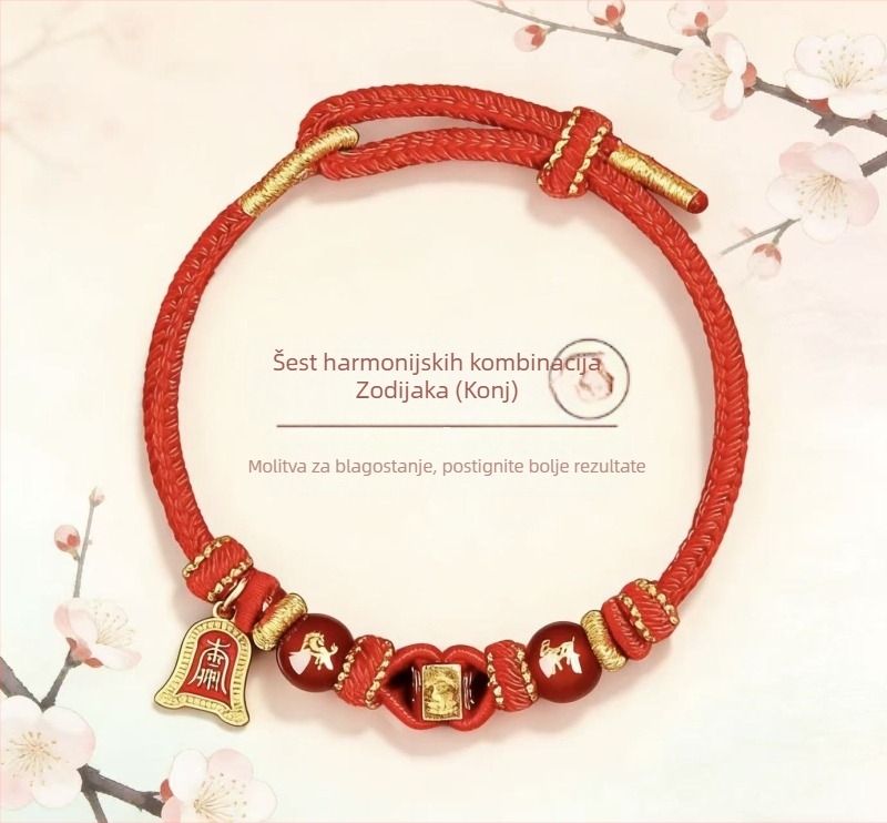 Ručni pleteni narukvica od užeta, unisex, originalni dizajn, proljeće 2026