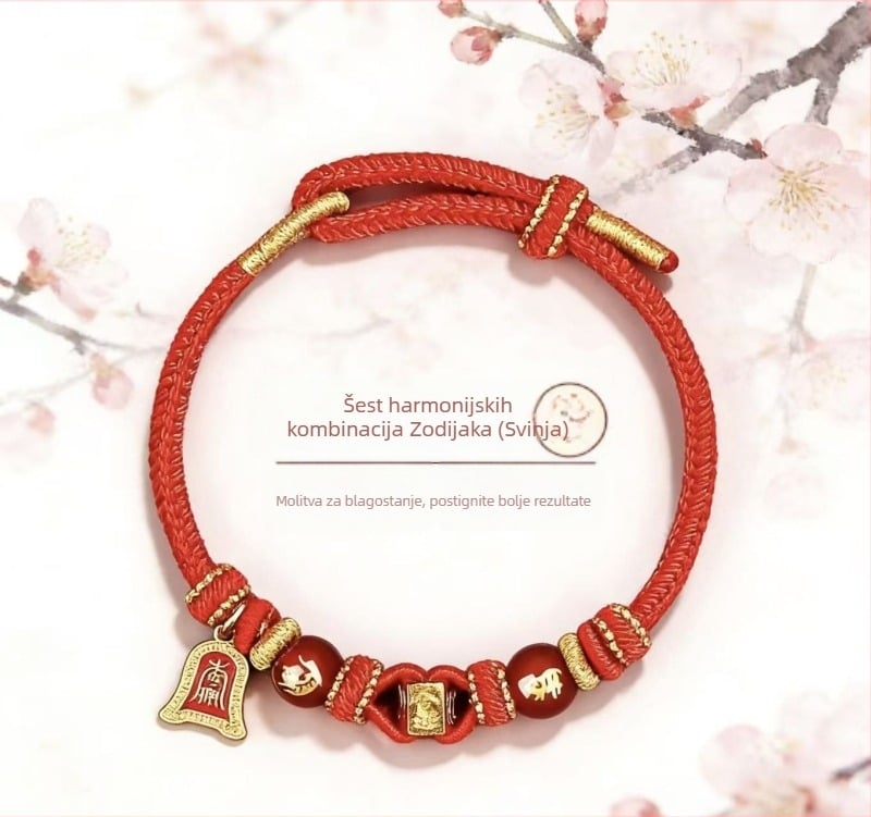 Ručni pleteni narukvica od užeta, unisex, originalni dizajn, proljeće 2026