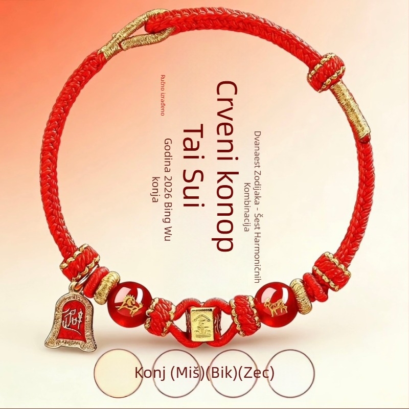 Ručni pleteni narukvica od užeta, unisex, originalni dizajn, proljeće 2026