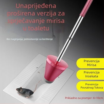 PVC filter za dezodoriranje za poklop kockaste WC, ugradnja