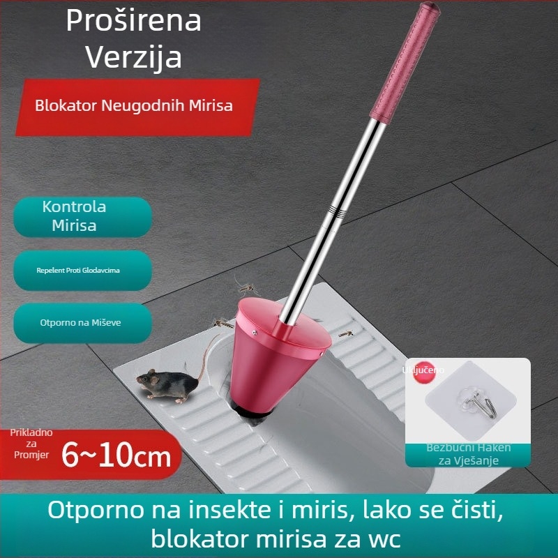 PVC filter za dezodoriranje za poklop kockaste WC, ugradnja