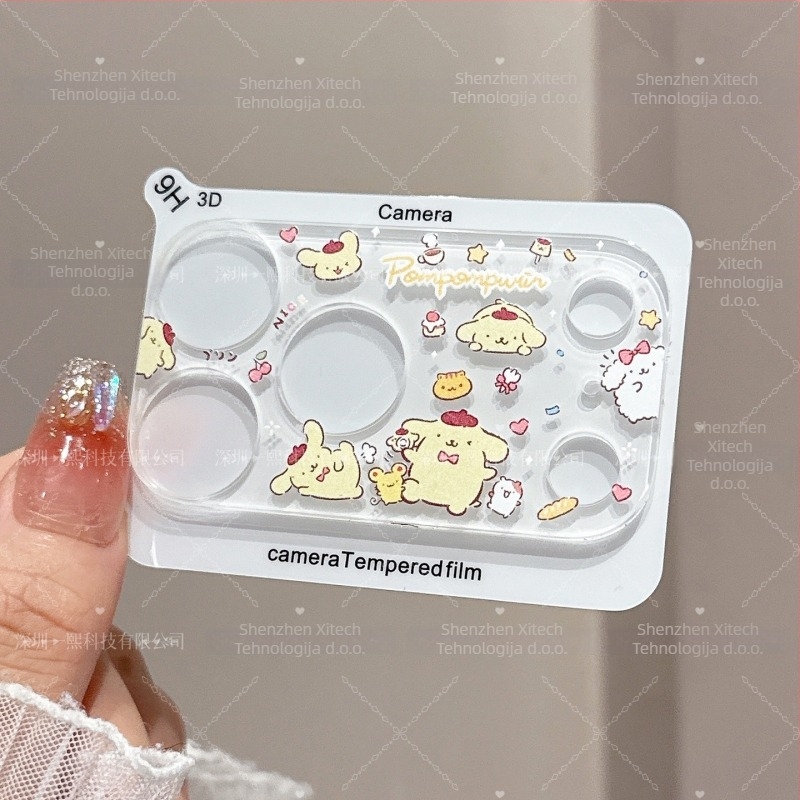 Film za zaštitu objektiva za iPhone 17 Pro – proziran, akrilni, HD, otporno na udarce, potpuno pokriće