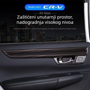 Honda CR-V 23 središnji konzolni okvir, unutarnji panel podizanja stakla, otvor za zrak, plastični materijal, drveni uzorak