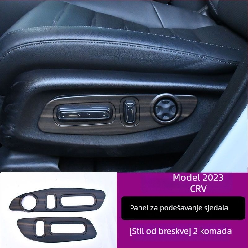 Honda CR-V 23 središnji konzolni okvir, unutarnji panel podizanja stakla, otvor za zrak, plastični materijal, drveni uzorak