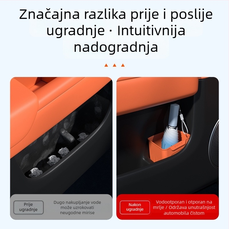Silikonski vodootporni unutarnji automobilni dodatak: koš za smeće i kutija za pohranu kišobrana za Li Auto Mega