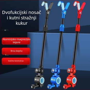 Mengda univerzalni metalni držač štapa za pecanje, S-oblik, protuklizni, aluminijska legura
