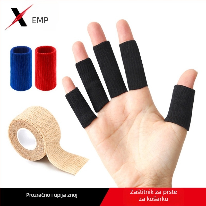 Zaštita prsta za košarku – samoljepiva, kompresija, sprječavanje uganuća, podrška zglobu prsta, odrasli, poliestersko vlakno