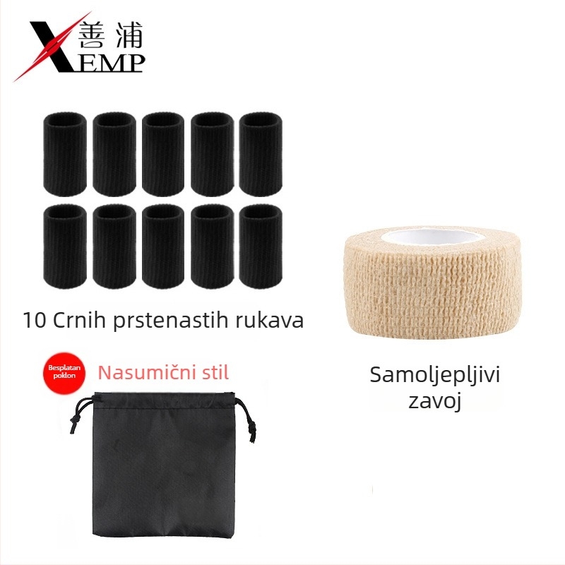Zaštita prsta za košarku – samoljepiva, kompresija, sprječavanje uganuća, podrška zglobu prsta, odrasli, poliestersko vlakno