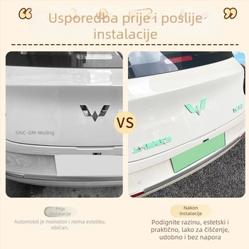 Set naljepnica za prednji i stražnji logotip za Wuling Bingo, ABS materijal