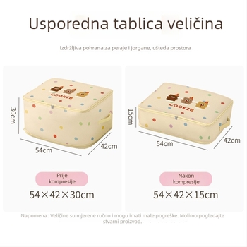 Torba za pohranu deke, kubičnog oblika, Twill Oxford tkanina, velika kapacitet, pohrana u spavaćoj sobi