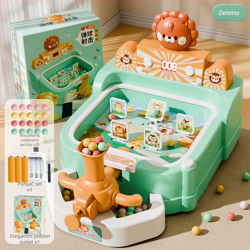 Dječji stroj za gađanje kuglica — ABS materijal, svemirska tema, sustav bodovanja, zvuk i svjetlosni režimi, za djecu 4–6 godina