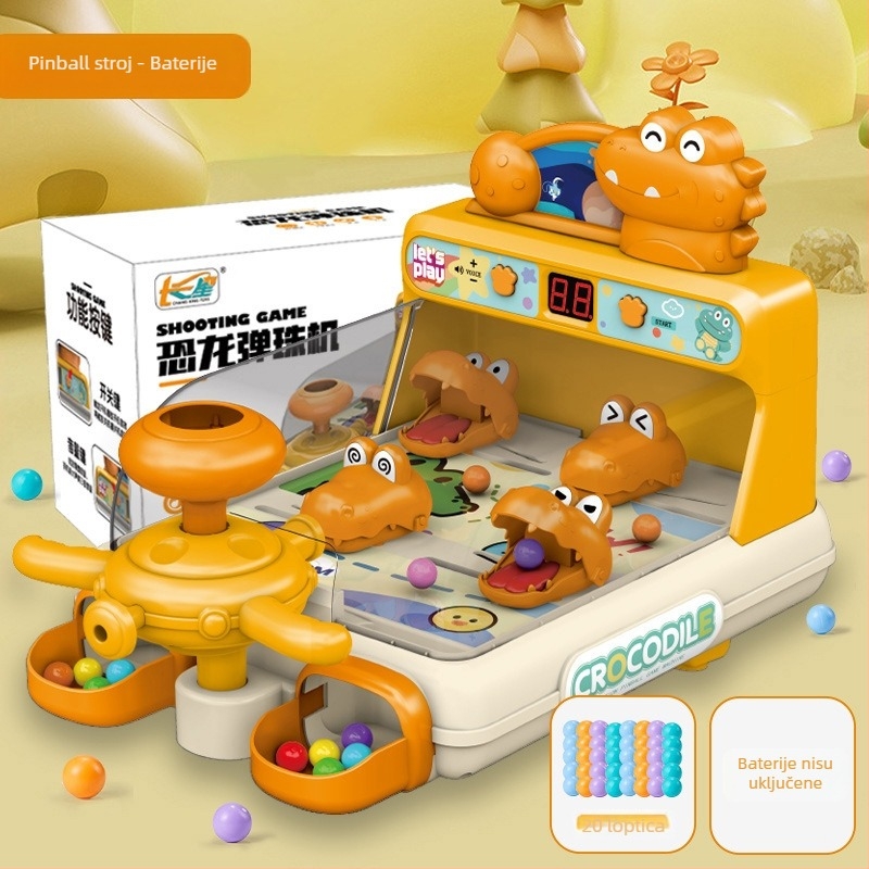 Dječji stroj za gađanje kuglica — ABS materijal, svemirska tema, sustav bodovanja, zvuk i svjetlosni režimi, za djecu 4–6 godina