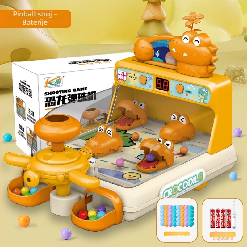 Dječji stroj za gađanje kuglica — ABS materijal, svemirska tema, sustav bodovanja, zvuk i svjetlosni režimi, za djecu 4–6 godina