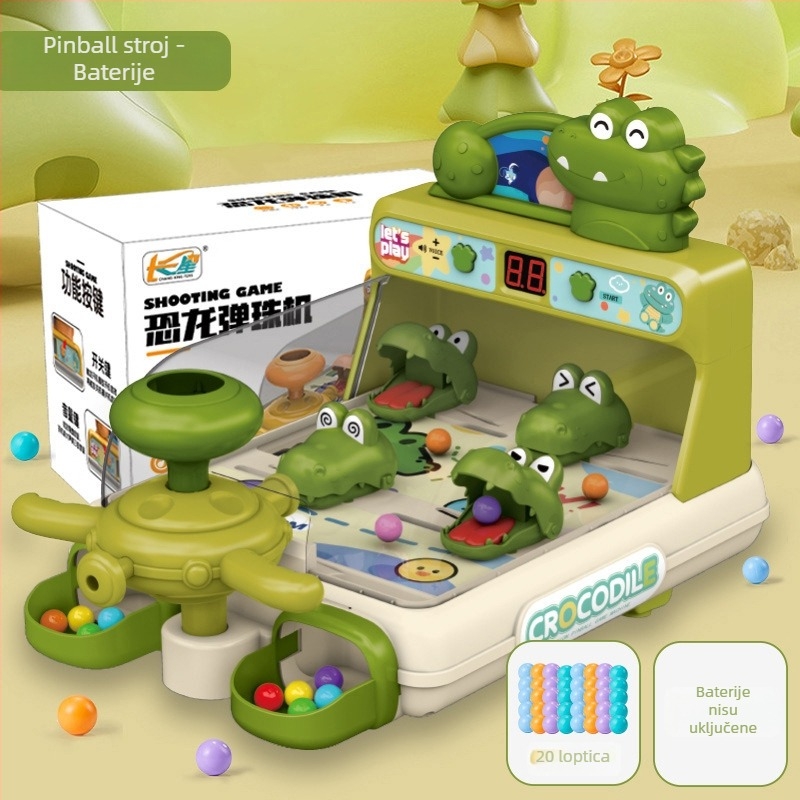 Dječji stroj za gađanje kuglica — ABS materijal, svemirska tema, sustav bodovanja, zvuk i svjetlosni režimi, za djecu 4–6 godina