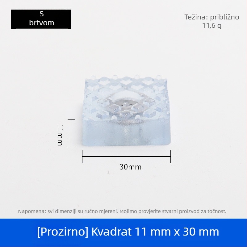 Gumene podloge za noge namještaja – za noge stolova i stolica, protuklizne, otporne na habanje, podizanje visine, model 001, marka Guheng