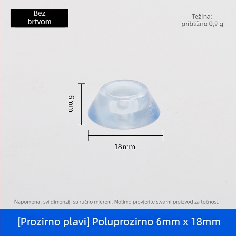 Gumene podloge za noge namještaja – za noge stolova i stolica, protuklizne, otporne na habanje, podizanje visine, model 001, marka Guheng
