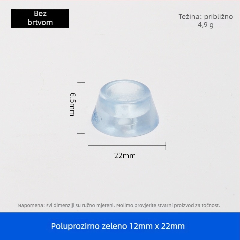 Gumene podloge za noge namještaja – za noge stolova i stolica, protuklizne, otporne na habanje, podizanje visine, model 001, marka Guheng