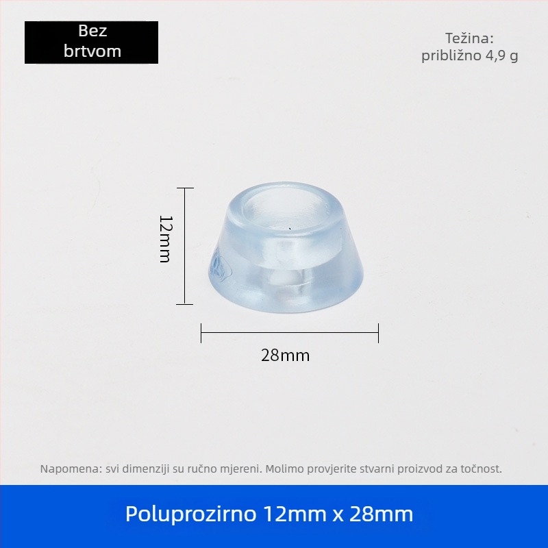 Gumene podloge za noge namještaja – za noge stolova i stolica, protuklizne, otporne na habanje, podizanje visine, model 001, marka Guheng