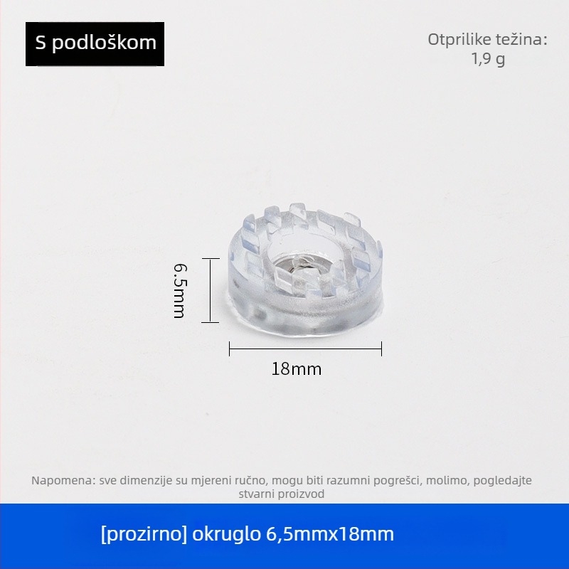 Gumene podloge za noge namještaja – za noge stolova i stolica, protuklizne, otporne na habanje, podizanje visine, model 001, marka Guheng