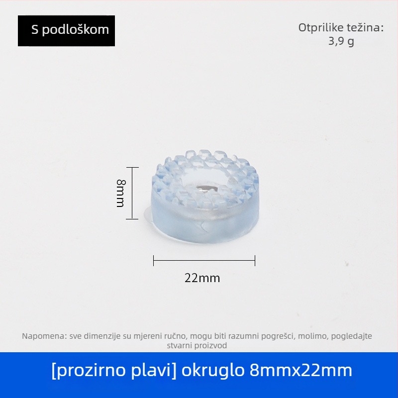 Gumene podloge za noge namještaja – za noge stolova i stolica, protuklizne, otporne na habanje, podizanje visine, model 001, marka Guheng