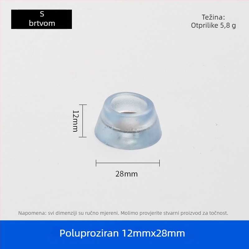 Gumene podloge za noge namještaja – za noge stolova i stolica, protuklizne, otporne na habanje, podizanje visine, model 001, marka Guheng