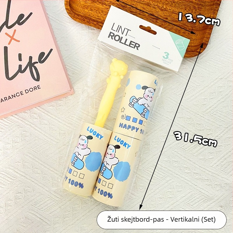 Mu qixi Cartoon set rolera za uklanjanje dlaka s zamjenskim listićima — plastični uređaj