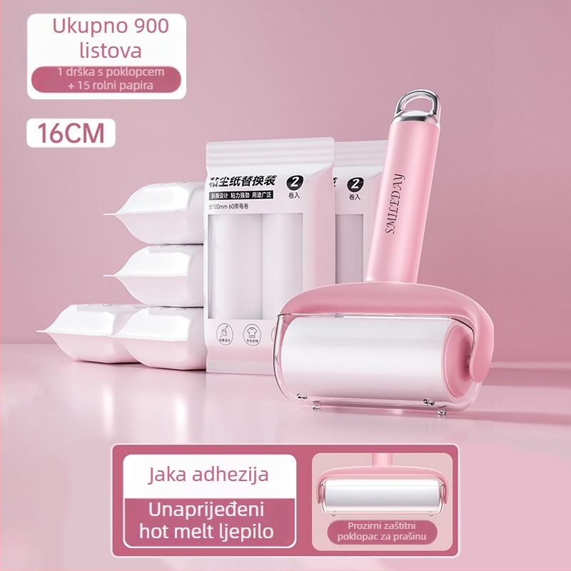 Zamjenski lint roller s tearable rolom za uklanjanje mačjih dlaka, čišćenje odjeće i dlaka — Materijal: plastika, Marka Yi wei, Stil: Moderno jednostavno